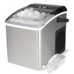 Koolatron Ice Maker Machine Countertop Ice Machine Self-Cleaning Ice Maker 26lbs in 24Hrs 9 Cubes Ready in 6 Mins Portable Ice Cube Maker Machine for Home/Kitchen/Office/Bar