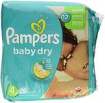 Pampers Baby Dry Diapers - Size 4 (