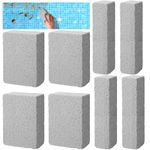 Bekeify 8Pcs Pool Brush Pumice Stone, Pools Cleaning Pumice Stick Brick Block, Swimming Pool Cleaning Brushes Cleans Walls, Tiles and Floors to Remove Rust, Dirt, Calcium and Hard Water Deposits