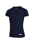 TCA Women's Lightweight Short Sleeve Shirt – Breathable Athletic Running T-Shirt for Yoga, Running, Gym, Training, and Fitness - Navy Blazer, S