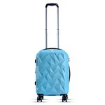 it luggage Ice Cap| Blue| Hard Sided Suitcase | Expandable |Travel Bag | 8 Wheel Trolley Bag | Cabin- 55 cm