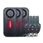Vanolert Lite Van Alarm - 4 x Single Entry Units, DIY Battery-Powered Alarm-Before-Entry Deterrent, 113dB Siren, IP66 Rated, Wireless