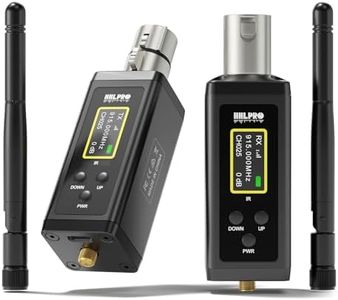 HHLPRO UHF Wireless XLR Transmitter and Receiver, 902-927MHz, 500ft Range