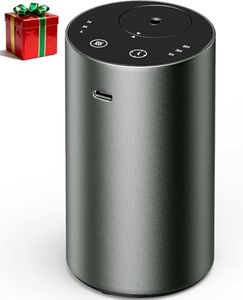 Waterless Essential Oil Diffuser for 4 Timer Settings, 3 Mist Levels for Home, Office, Car, Travel -ANX Premium Metal Ink Gray