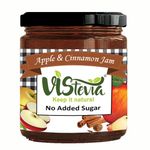 VIStevia Sugar Free Apple and Cinnamon Jam (220 gm) |Diabetic & Keto Friendly | Sweetened with Stevia and Erythritol | 100% Natural | Contains More Than 60% Whole Fruit | Tastes Delicious