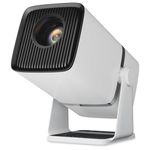 WZATCO Yuva Go Plus, Full HD 1080p Native, Android 13.0 Smart Home Projector 4k Ultra HD, 180 Rotatable, Auto & 4D Keystone, Netflix, Prime etc, WiFi 6 & BT, Screen Mirroring, Portable, White