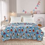 Home Soft Things Cities of the World Bed Blanket, Queen, Blue