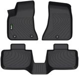 HAFIDI Floor Mats Custom for 2023-2011 Dodge Charger RWD & Chrysler 300 RWD (Rear-Wheel Drive) All Weather Protection TPE Non-Slip Automotive Floor Liners, Fits Front& 2nd Row Set Accessories, Black