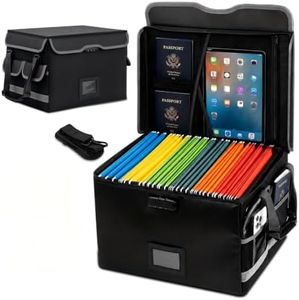 Fireproof Document Box with Lock,Hanging File Box,Letter & Legal Size