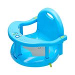 Newborn Infant Baby Bath Seat, Non-Slip Infants Baby Bath Chair for Bathtub, Cute Shape Baby Shower Chairs for Tub Sitting up, Surround Bathroom Seats for Baby 6-18 Months (Pure White)