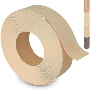 ZYJT Birch Edge Banding, 1 1/2 inch x 25ft roll of Veneer Edge Banding -Pre-glued Flexible, Real Wood Tape Banding for Cabinet Repair Furniture Restoration