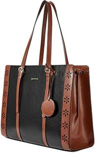 BOSTANTEN Laptop Bag for Women 15.6 inch Computer Leather Briefcase Vintage Work Tote Handbag
