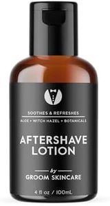 GROOM After Shave Lotion for Men | Soothing Post-Shave Moisturizer with Aloe, Vitamin E, Green Tea & MSM | Fights Irritation & Razor Bumps | 4 oz