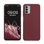 kwmobile Case Compatible with Nokia G42 5G Case - Soft Slim Protective TPU Silicone Cover - Bordeaux Violet