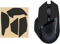 kwmobile Mouse Grip Tape Compatible with Razer Basilisk X Hyper Speed Grip Tape - Non-Slip Faux Leather - Black