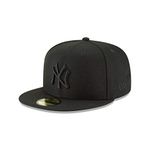 New Era x MLB Men's New York Yankees Basic 59Fifty Fitted Hat Blackout 7 5/8