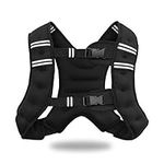 VIVITORY Weighted Vest Workout Equipment, 11lbs/18lbs Body Weight Vest for Men, Women, Strength Training, Running, Fitness, Muscle Building, Weight Loss, Weight lifting (11 lbs, Black)