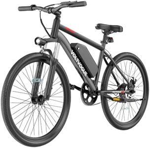 VOLTVOGUE 1000W Peak Electric Bike for Adults,up 45 Miles Removable Battery Ebike, 26" Electric E Bike with 3-Speed,Adult Electric Bicycles for Commute Beach Snow Womens/Man All Terrain