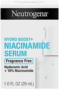 Neutrogena Hydro Boost + Niacinamide Serum for Face with Hyaluronic Acid & Vitamin B3, Multi-Action Face Serum to Hydrate & Improve Skin Complexion & Refine Look of Pores, Fragrance Free, 1 oz