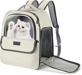 AWOKZA Pet Carrier Backpack, Cat Backpack Carrier with Breathable Mesh for Small Dogs Cats, Dog Backpack Bag for Travel Hiking Camping Outdoor Hold Pets Up to 18 Lbs