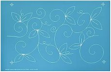 Full Line Stencil - Whimsical Garden - Edge to Edge Stencil, Continuous Line Template for Free Motion Quilting, Domestic Machine Quilting, Hand Quilting, Long-Arm Quilting (45002)