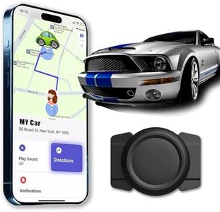 LIPCXSYM Car GPS Tracking Device for Vehicles Real Time GPS Tracker for Vehicles Mini Hidden Car Tracker with Magnetic Waterproof Case No Monthly Fee iOS Compatible Black