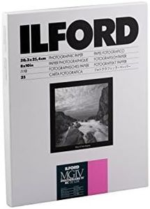 Ilford Multigrade IV RC Deluxe Resin Coated VC Variable Contrast - Black and White Enlarging Paper, 8x10 Inches, 25 Sheets, Glossy Surface (116 8190) Pack-2