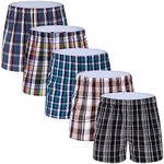 Men's Cotton Woven Boxer Shorts5 Pa