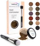 Root Concealer Touch Up Powder | All-Natural Crushed Minerals With Brush | Fast and Easy Total Gray Hair Cover up For Black | Brown | Auburn and Blonde Hair .32 ounce (Dark Brown)