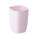 Garbage Can, Small Plastic Garbage Bin for Bathroom, Bedroom, Kitchen, Living Room, Modern Trash Can Waste Bin Basket, Pink, 7L