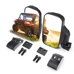 KEMIMOTO UTV Side Mirrors UTV Mirror Compatible with Polaris Ranger General Can-Am Defender Maverick Trail CFMOTO UFORCE Pro-Fit Tube Break Away Adjustable Rear View Mirrors