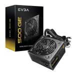 EVGA 500 GE, 80 Plus Gold 500W, Eco Mode, 5 Year Warranty, Power Supply 200-GE-0500-V1