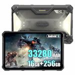 Ulefone Armor PAD 3 Pro Rugged Tablet Android 13,16GB+256GB+2TB Expand, 33280mAh Industrial Tablet PC,10.36" FHD+ Waterproof Tablet,50MP+32MP,IP68 Tablets,4G LTE/2.4G+5G WiFi,OTG,GPS,NFC