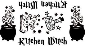 Kitchen Witch Vinyl Decal Sticker f