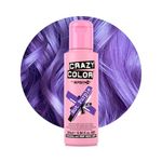 Crazy Color Vibrant Hot Purple Semi-Permanent Hair Dye. Highly Pigmented Royal Purple Conditioning & Oil Nourishing Vegan Formula | No Bleach or Ammonia | 100ml