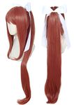 Linfairy Wig Halloween Cosplay Costume Wig for Women Long wig with White Bow