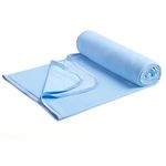 Marchpower Cooling Blanket, Bamboo Blankets 150x200cm Queen Size, Arc-chill Q-MAX>0.4 Cool Fiber Lightweight Summer Luxury Version Absorb Heat for Night Sweats Breathable and Soft All Season-Blue