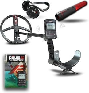 XP Metal Detectors Deus II - 11" FMF Coil with MI-6 pinpointer & WSAII Headphones Bundle - Waterproof and Fully Wireless - with Remote Control & S-Telescopic stem (DEUS2-28FMFRCEG + MI-6 + WSAII)