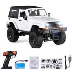 GoolRC f1 rc car, 1/14 scale 2.4ghz remote control car, 4wd 30km/h high speed racing car, all terrains off road rc monster vehicle truck crawler with led light for kids and adults (white hardtop)