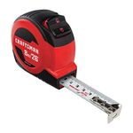 CRAFTSMAN Tape Measure, Metric and Imperial Measurement, 8-Meter, Self-Locking, CM and IN (CMHT37226S)