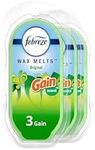 Febreze Original Gain Wax Melts, 3 Packs of 6 Wax Melt Warmer Cubes per Pack, Each pack is 2.5 OZ of Air Freshener