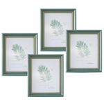 Kuber Industries Photo Frame For Home D?cor|Use Horizontal & Vertical|Crystal Clear Glass|Perfect For Home, Office And Shop "16.7x21.8CM"-Pack of 4 (Grey)