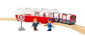 BRIO World – Trains of The World Special Edition London Underground Tube Toy Train for Kids Age 3 Years Up - Railway Accessories & Add Ons