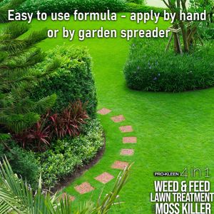 Pro-Kleen 4-in-1 Lawn Treatment, Weed & Moss Killer, Fertiliser, 2.5kg