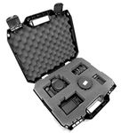 CASEMATIX Cam Hard Case Equipment Case for DSLR Camera Body, Lens, Flash and More - Hardshell Protective Hard Plastic Case for Cameras with Foam Compatible with Canon, Nikon, Panasonic and Other SLRs