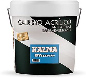 Pintura Impermeabilizante de caucho acrílico para tratamiento antigoteras de terrazas, laterales y cubiertas - Kalma Antigoteras Duracolor (1 litro, Blanco)