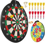 Magnetic Dart Board Set for Kids, Indoor Outdoor Game Dart Game with 12 Darts, Dartboard Toys Gifts for 6 7 8 9 10 11 12 Year Old Boys