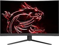 MSI G27CQ4 E2, 27" 1500R Curved Gaming Monitor, 2560x1440 (WQHD), VA, 170Hz, 1ms, FreeSync Premium, HDMI, DisplayPort, Height Adjustable