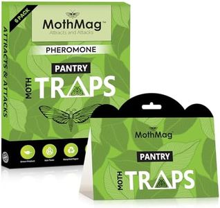 MothMag Pantry Moth Traps for House Pantry, Non-Toxic Pantry Moth Killer for Food and Cupboard Moths, Pantry Moth Trap, Pantry Moth Traps with Pheromones Prime, 6 Pack