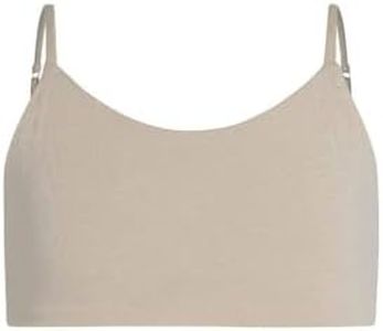 Bleum Neutral Bra - Training & First Bra - Ultra Soft Cotton Fabric Reversible Bra for Teens (22, Honey-Sky)